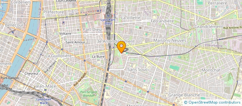 localisation de l'entreprise ASSOCIATION SPORTIVE DU COLLEGE GILBERT DRU  LYON