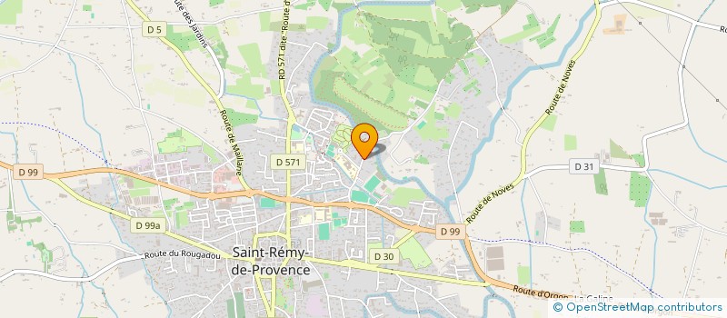 localisation de l'entreprise ASSOCIATION SPORTIVE DU COLLEGE GLANUM SAINT-REMY-DE-PROVENCE  SAINT-REMY-DE-PROVENCE