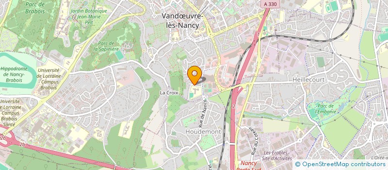 localisation de l'entreprise ASSOCIATION SPORTIVE DU COLLEGE HAUT DE PENOY  VANDUVRE-LES-NANCY