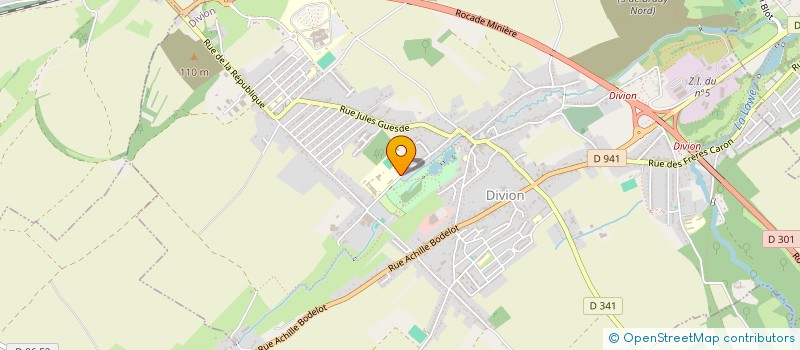 localisation de l'entreprise ASSOCIATION SPORTIVE DU COLLEGE HENRI WALLON DE DIVION  DIVION