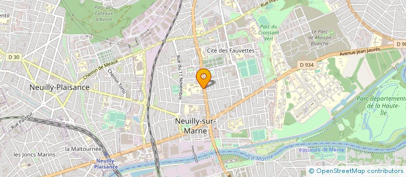 localisation de l'entreprise ASSOCIATION SPORTIVE DU COLLEGE HONORE DE BALZAC à NEUILLY-SUR-MARNE