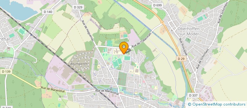 localisation de l'entreprise ASSOCIATION SPORTIVE DU COLLEGE II DE BISCHWILLER  BISCHWILLER