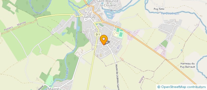 localisation de l'entreprise ASSOCIATION SPORTIVE DU COLLEGE J.JAURES  GENCAY