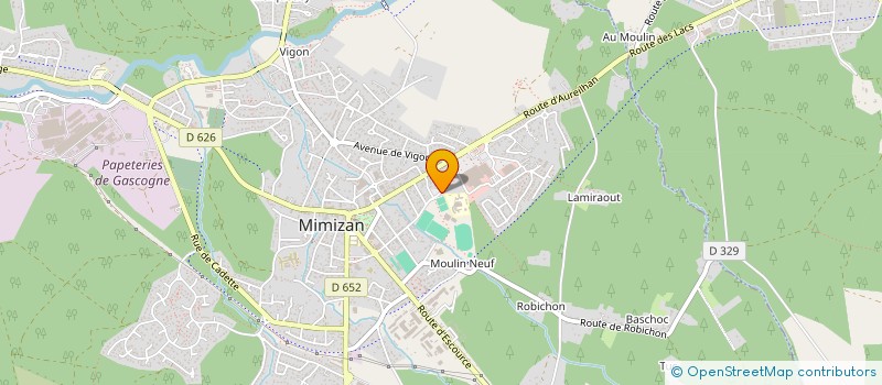 localisation de l'entreprise ASSOCIATION SPORTIVE DU COLLEGE JACQUES PREVERT à MIMIZAN