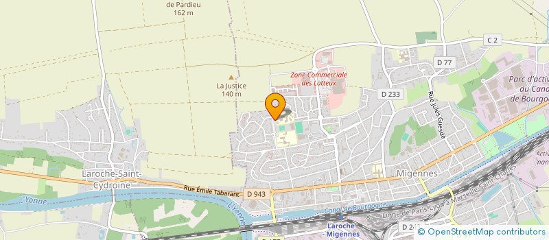 localisation de l'entreprise ASSOCIATION SPORTIVE DU COLLEGE JACQUES PREVERT  MIGENNES