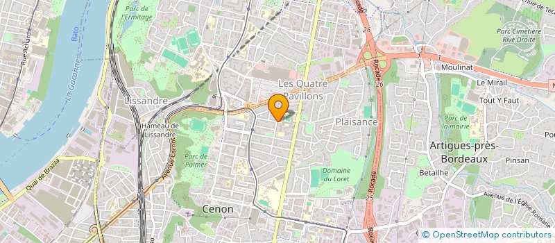 localisation de l'entreprise ASSOCIATION SPORTIVE DU COLLEGE JEAN JAURES  CENON