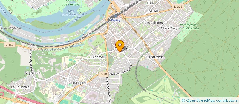 localisation de l'entreprise ASSOCIATION SPORTIVE DU COLLEGE JEAN JAURES  POISSY