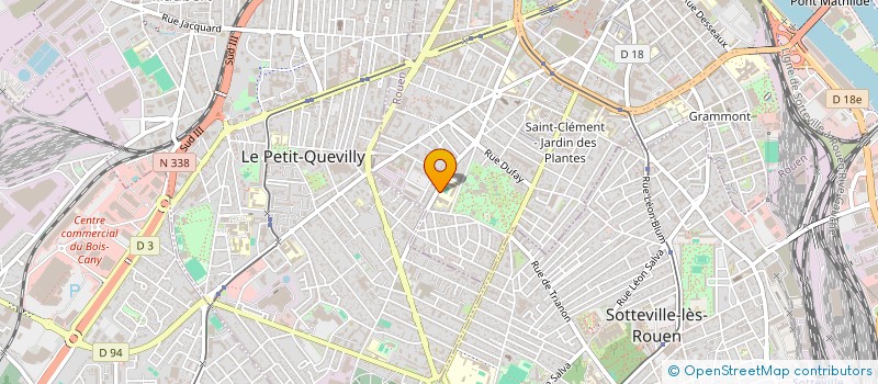 localisation de l'entreprise ASSOCIATION SPORTIVE DU COLLEGE JEAN LECANUET à ROUEN