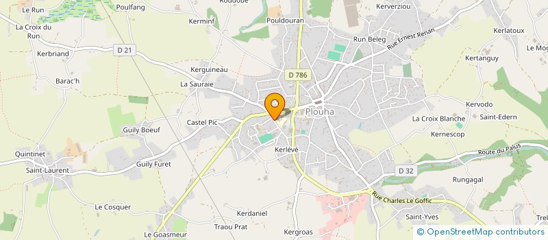 localisation de l'entreprise ASSOCIATION SPORTIVE DU COLLEGE JEAN LOUIS HAMON  PLOUHA
