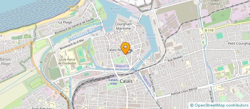 localisation de l'entreprise ASSOCIATION SPORTIVE DU COLLEGE JEAN MACE  CALAIS