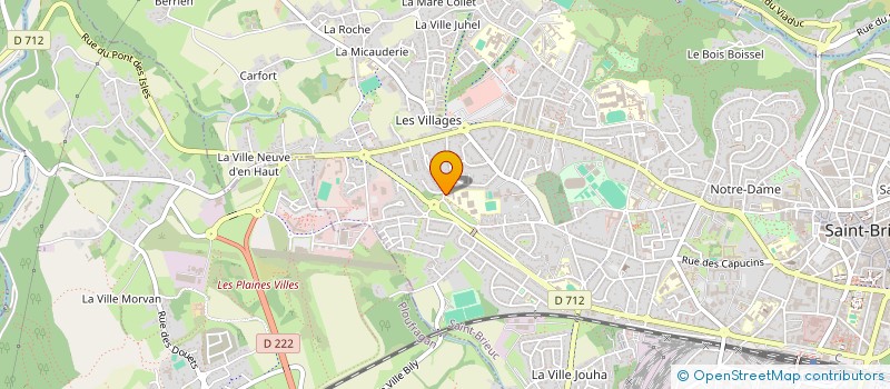 localisation de l'entreprise ASSOCIATION SPORTIVE DU COLLEGE JEAN MACE  SAINT-BRIEUC