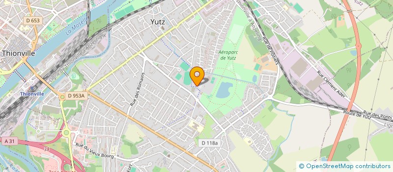 localisation de l'entreprise ASSOCIATION SPORTIVE DU COLLEGE JEAN MERMOZ DE YUTZ  YUTZ