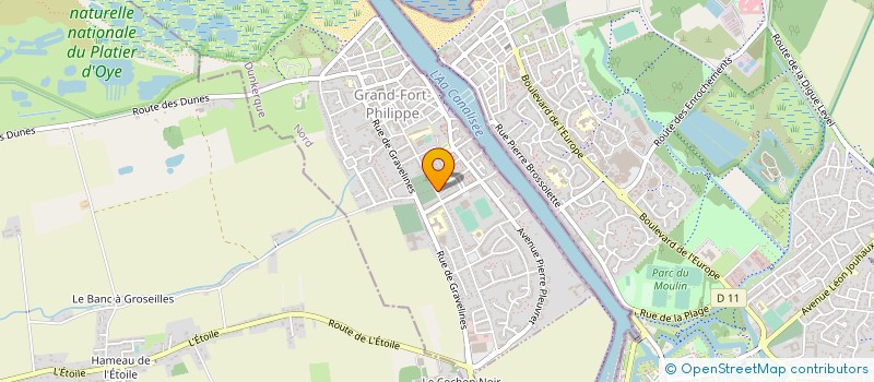 localisation de l'entreprise ASSOCIATION SPORTIVE DU COLLEGE JEAN MONNET  GRAND-FORT-PHILIPPE