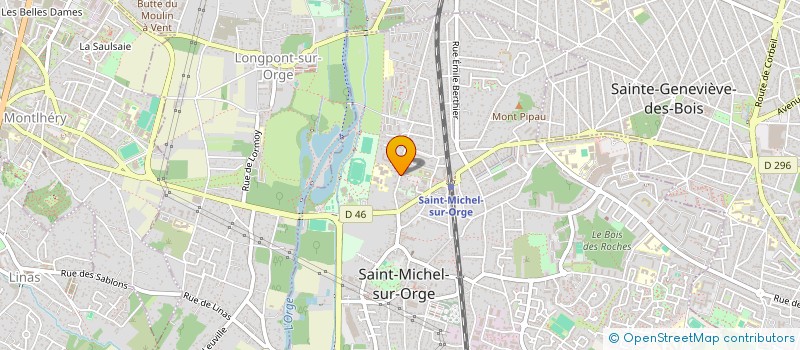 localisation de l'entreprise ASSOCIATION SPORTIVE DU COLLEGE JEAN MOULIN  SAINT-MICHEL-SUR-ORGE