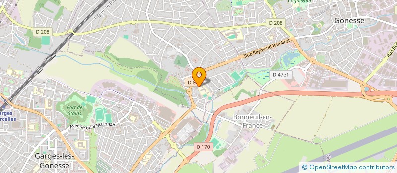 localisation de l'entreprise ASSOCIATION SPORTIVE DU COLLEGE JEAN MOULIN D'ARNOUVILLE LES GONESSE  ARNOUVILLE