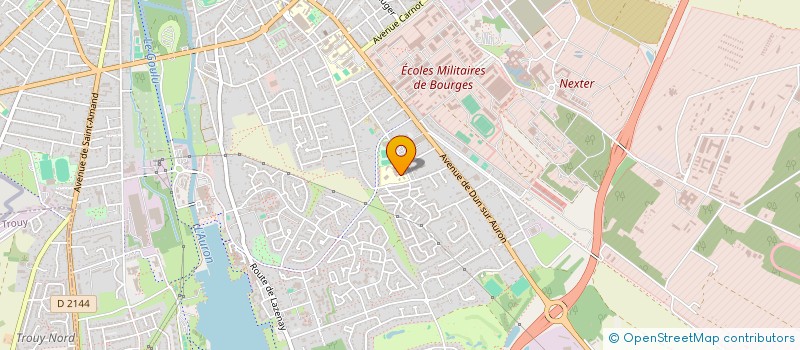 localisation de l'entreprise ASSOCIATION SPORTIVE DU COLLEGE JEAN RENOIR  BOURGES