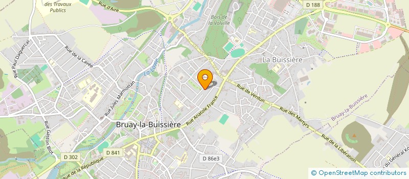 localisation de l'entreprise ASSOCIATION SPORTIVE DU COLLEGE JEAN ROSTAND à BRUAY-LA-BUISSIERE