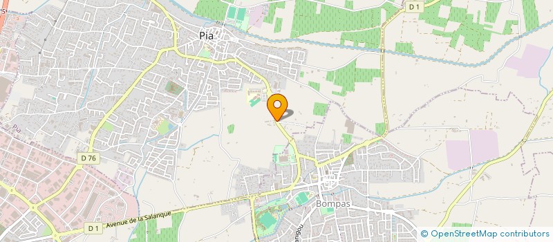 localisation de l'entreprise ASSOCIATION SPORTIVE DU COLLEGE JEAN ROUS  PIA