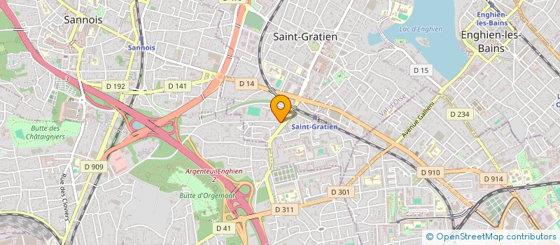 localisation de l'entreprise ASSOCIATION SPORTIVE DU COLLEGE JEAN ZAY DE SAINT GRATIEN  SAINT-GRATIEN