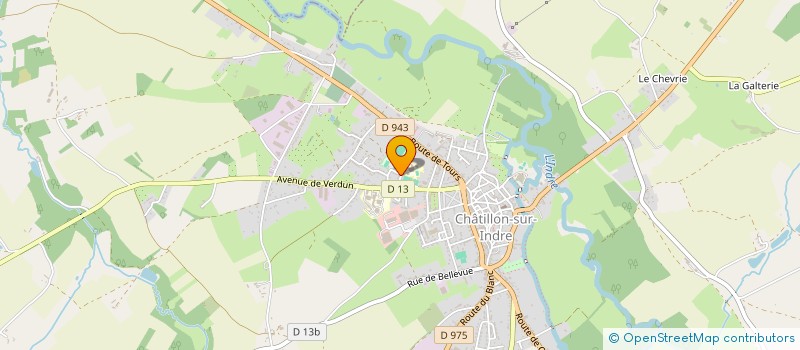 localisation de l'entreprise ASSOCIATION SPORTIVE DU COLLEGE JOLIOT CURIE à CHATILLON-SUR-INDRE