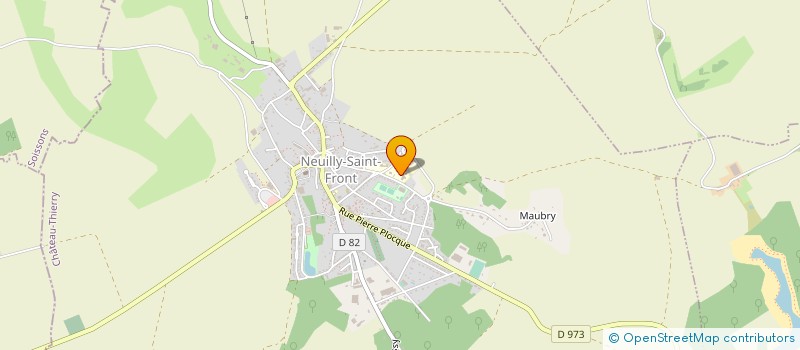 localisation de l'entreprise ASSOCIATION SPORTIVE DU COLLEGE JOSEPH BOURY  NEUILLY-SAINT-FRONT