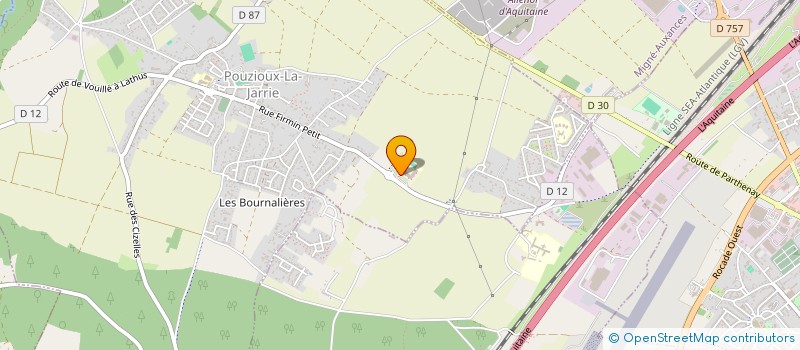 localisation de l'entreprise ASSOCIATION SPORTIVE DU COLLEGE JOSEPHINE BAKER  VOUNEUIL-SOUS-BIARD