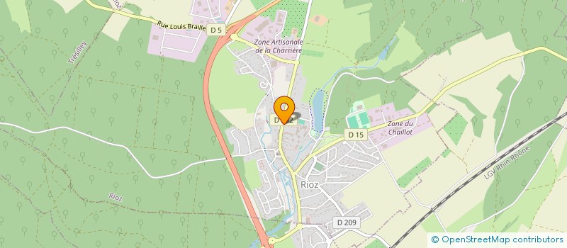 localisation de l'entreprise ASSOCIATION SPORTIVE DU COLLEGE JULES-JEANNENEY DE RIOZ  RIOZ