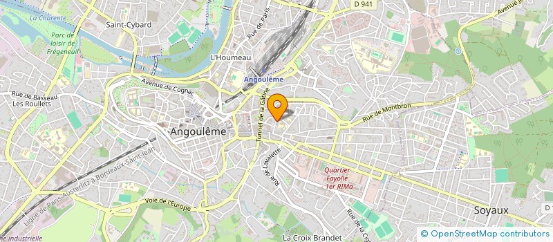 localisation de l'entreprise ASSOCIATION SPORTIVE DU COLLEGE JULES MICHELET à ANGOULEME