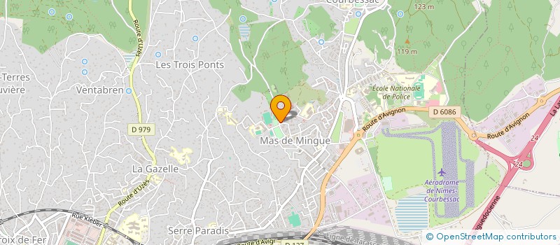 localisation de l'entreprise ASSOCIATION SPORTIVE DU COLLEGE JULES-VALLES  NIMES