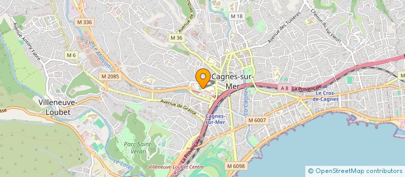 localisation de l'entreprise ASSOCIATION SPORTIVE DU COLLEGE JULES VERNE DE CAGNES SUR MER  CAGNES-SUR-MER