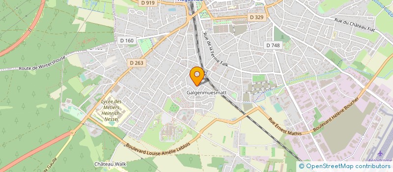 localisation de l'entreprise ASSOCIATION SPORTIVE DU COLLEGE KLEBER  HAGUENAU