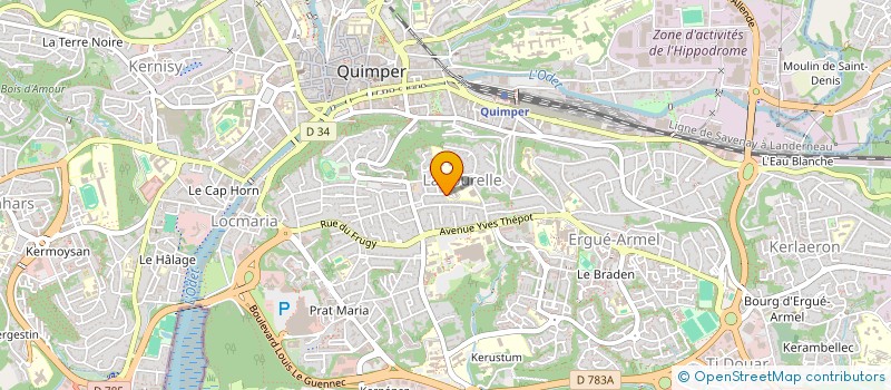 localisation de l'entreprise ASSOCIATION SPORTIVE DU COLLEGE LA TOURELLE à QUIMPER