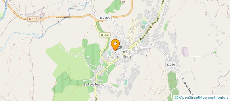 localisation de l'entreprise ASSOCIATION SPORTIVE DU COLLEGE LABOISSIERE à VILLENEUVE-DE-BERG