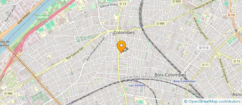 localisation de l'entreprise ASSOCIATION SPORTIVE DU COLLEGE LAKANAL  COLOMBES