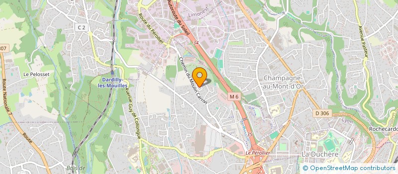 localisation de l'entreprise ASSOCIATION SPORTIVE DU COLLEGE LAURENT MOURGUET ECULLY  ECULLY