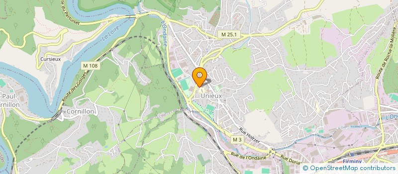 localisation de l'entreprise ASSOCIATION SPORTIVE DU COLLEGE LE BOIS DE LA RIVE  UNIEUX