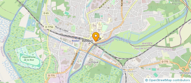 localisation de l'entreprise ASSOCIATION SPORTIVE DU COLLEGE LE CLEU SAINT-JOSEPH DE REDON  REDON