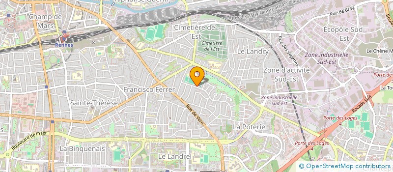 localisation de l'entreprise ASSOCIATION SPORTIVE DU COLLEGE LE LANDRY  RENNES