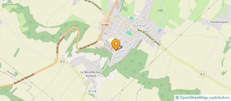 localisation de l'entreprise ASSOCIATION SPORTIVE DU COLLEGE LE POINT DU JOUR  AUNEUIL