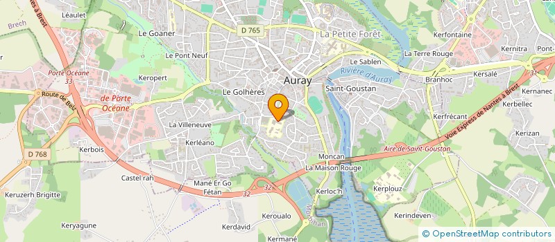 localisation de l'entreprise ASSOCIATION SPORTIVE DU COLLEGE LE VERGER D'AURAY à AURAY