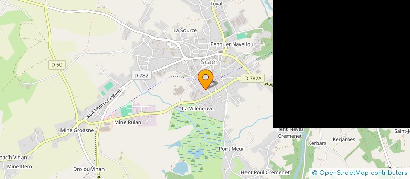 localisation de l'entreprise ASSOCIATION SPORTIVE DU COLLEGE LEO FERRE DE SCAER  SCAER