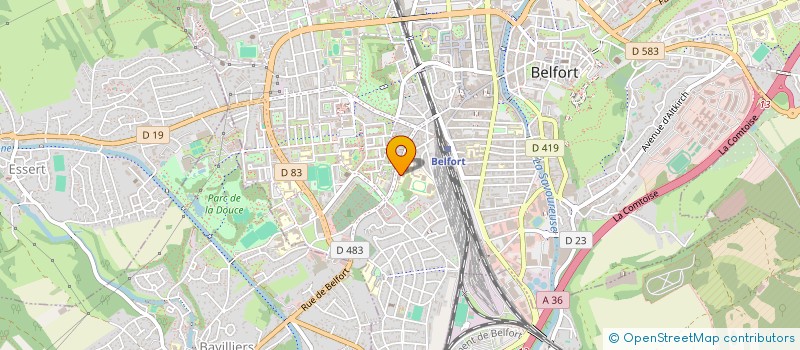 localisation de l'entreprise ASSOCIATION SPORTIVE DU COLLEGE LEONARD-DE-VINCI BELFORT à BELFORT