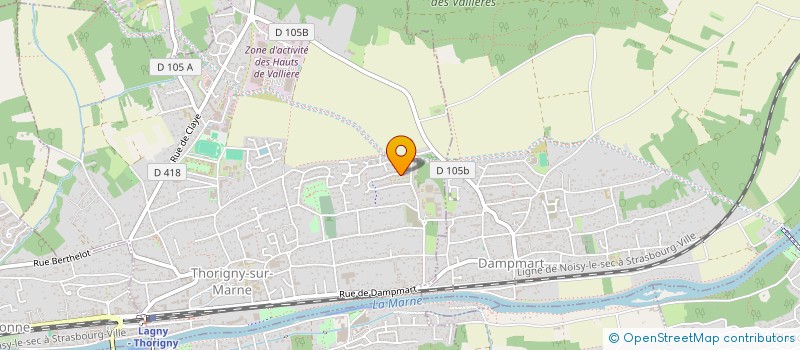 localisation de l'entreprise ASSOCIATION SPORTIVE DU COLLEGE LEONARD DE VINCI DE SAINT THIBAULT DES VIGNES  SAINT-THIBAULT-DES-VIGNES