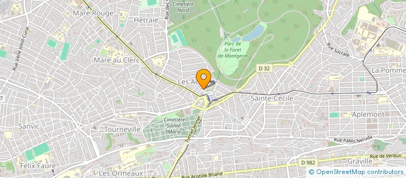 localisation de l'entreprise ASSOCIATION SPORTIVE DU COLLEGE LES ACACIAS  LE HAVRE