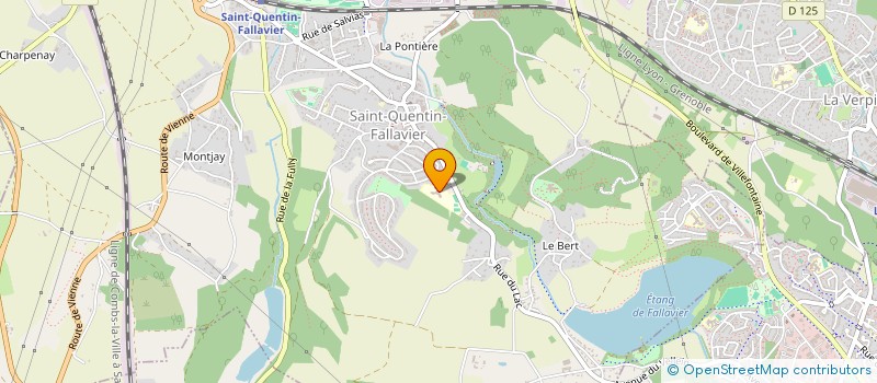 localisation de l'entreprise ASSOCIATION SPORTIVE DU COLLEGE LES ALLINGES  SAINT-QUENTIN-FALLAVIER