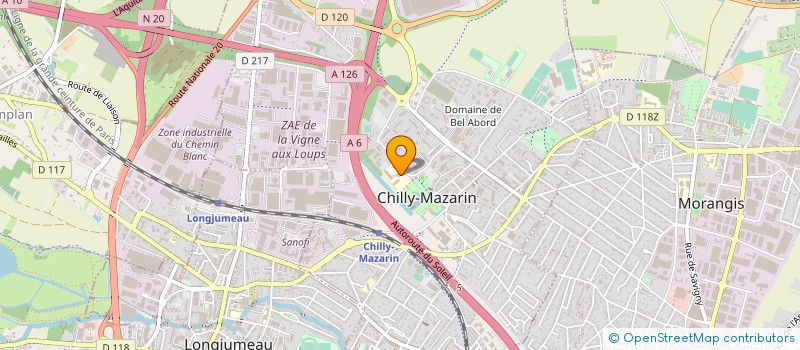 localisation de l'entreprise ASSOCIATION SPORTIVE DU COLLEGE LES DINES CHIENS  CHILLY-MAZARIN