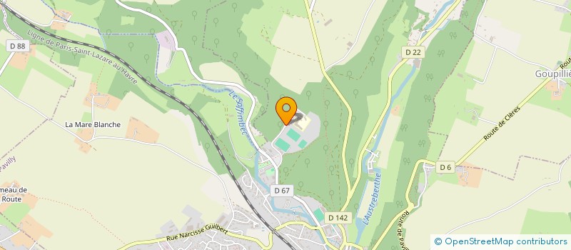 localisation de l'entreprise ASSOCIATION SPORTIVE DU COLLEGE LES HAUTS DU SAFFIMBEC  PAVILLY