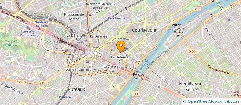 localisation de l'entreprise ASSOCIATION SPORTIVE DU COLLEGE LES RENARDIERES à COURBEVOIE