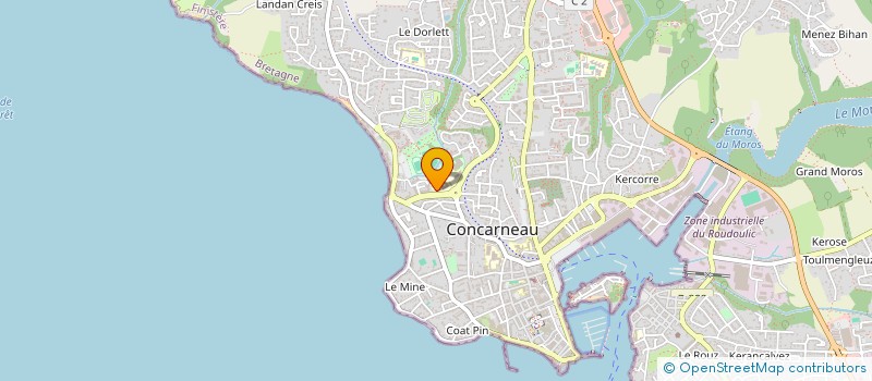 localisation de l'entreprise ASSOCIATION SPORTIVE DU COLLEGE LES SABLES-BLANCS à CONCARNEAU