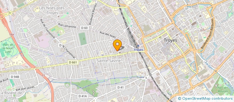 localisation de l'entreprise ASSOCIATION SPORTIVE DU COLLEGE LOUIS BRISSON  SAINTE-SAVINE